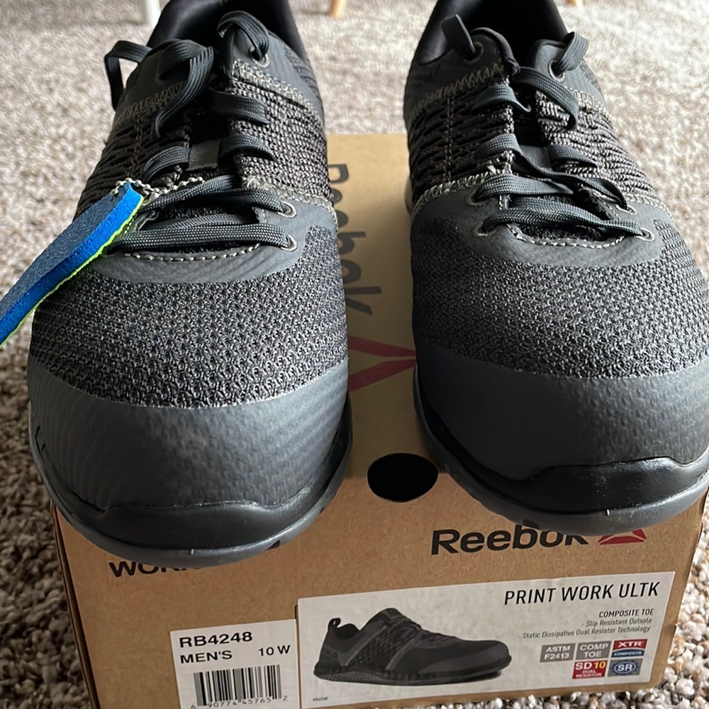 NWT NEW Reebok Men’s Print Work ULTK Composite Toe Work Shoes sz 10